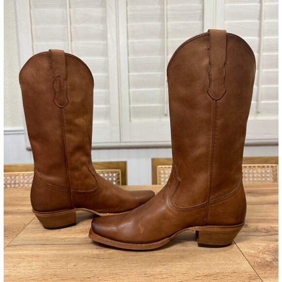 Cleo + Wolf Women's Ivy Western Cowboy Boots Brown Leather Size 9 NWOB Stylish - Picture 9 of 16